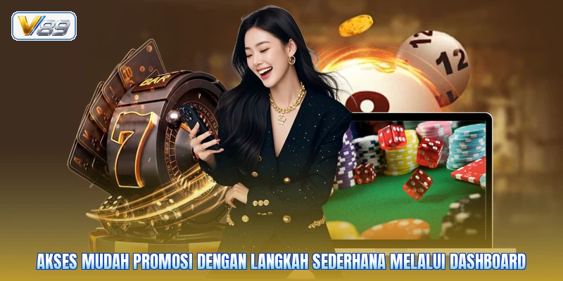 Akses mudah promosi dengan langkah sederhana melalui dashboard