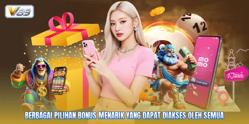 Berbagai pilihan bonus menarik yang dapat diakses oleh semua