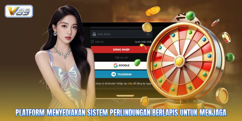 Platform menyediakan sistem perlindungan berlapis untuk menjaga